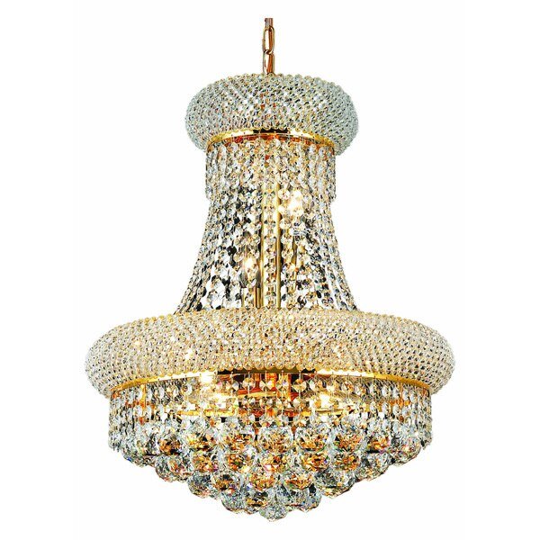 Royal Cut Clear Crystal Primo 8-Light, Elegant Lighting, Mfr#: V1800D16G/RC
